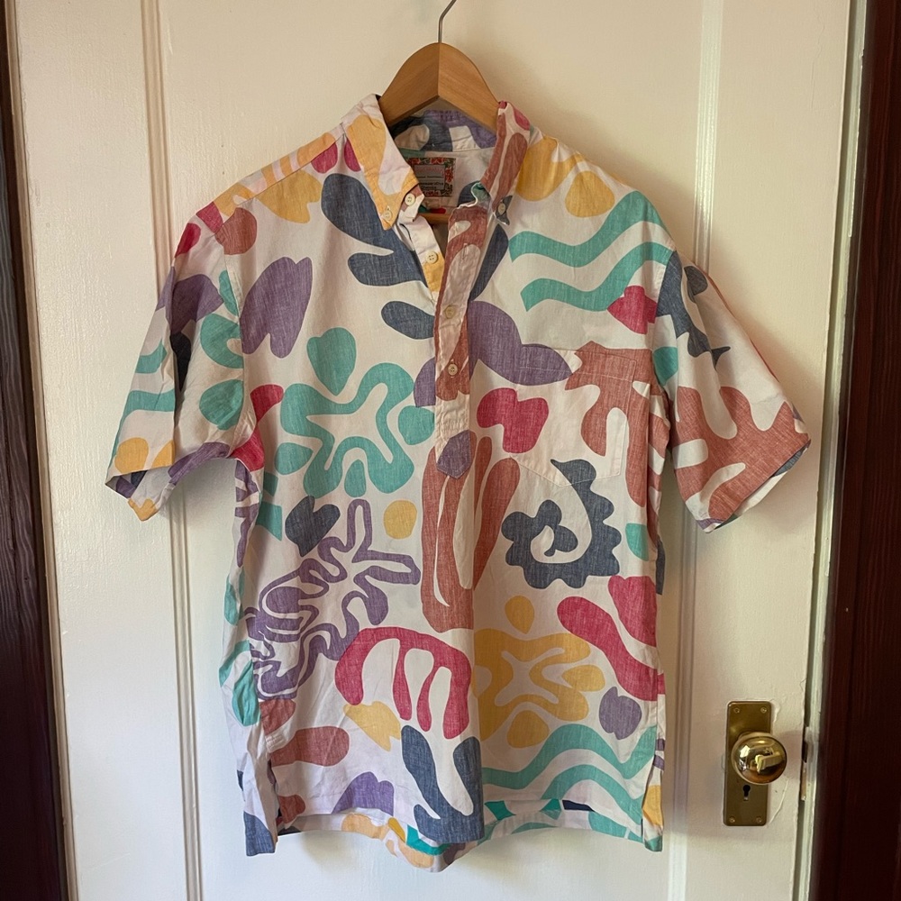 Vintage Reyn Spooner Hawaiian Shirt Reverse Print RARE